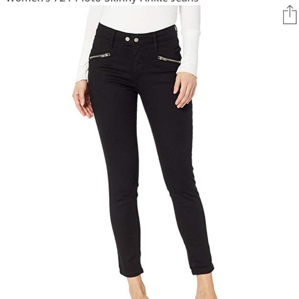 NWOT Levi’s 721 Moto High Rose Skinny Jeans